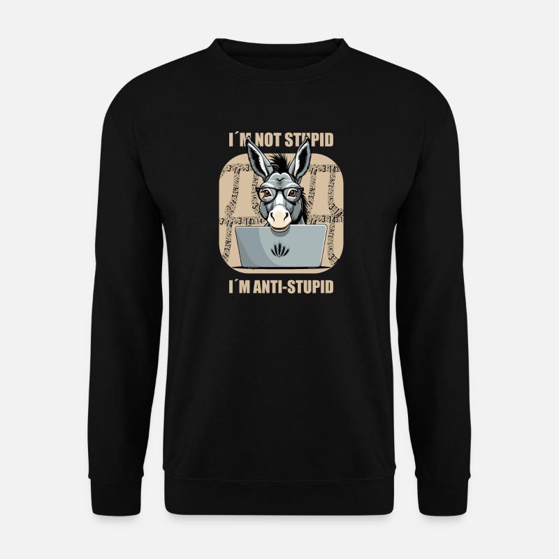 Smart Nerd Ass - Unisex Sweatshirt - black