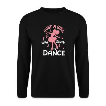 Ballett Tanzen Ballerina - Unisex Pullover - Schwarz - Vorne - Alina (178cm) & Michal (187cm)