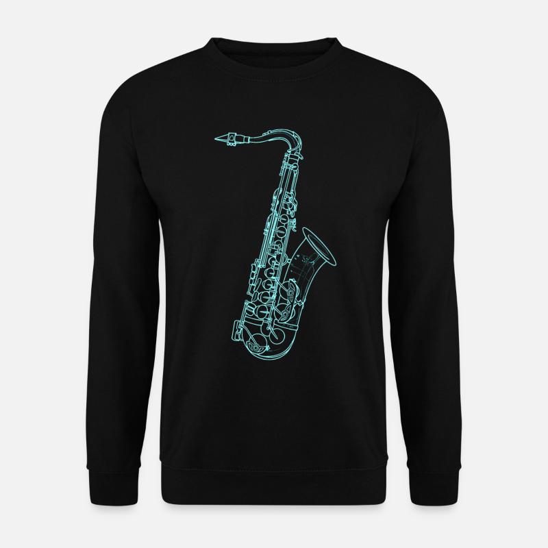 Saxophone Sketch - Unisex Sweatshirt - black