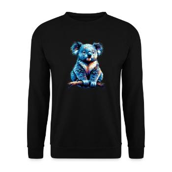 Koala - Sweat-shirt Unisexe - noir - Devant - Alina (178cm) & Michal (187cm)