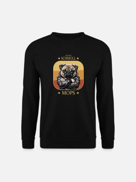 Schmollmops - Unisex Pullover - Schwarz