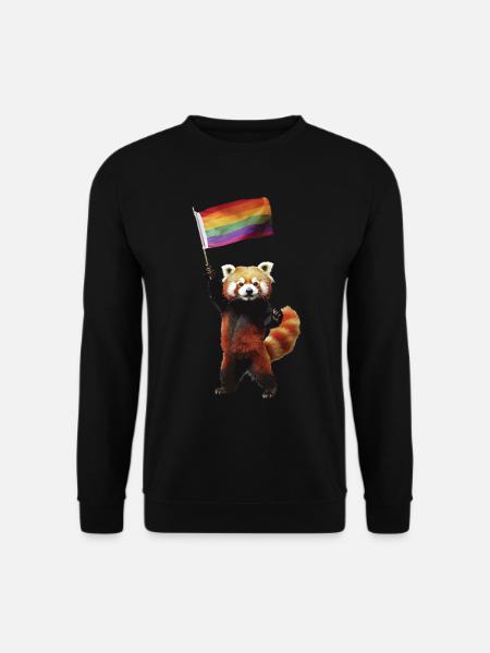 Roter Panda - Unisex Pullover - Schwarz