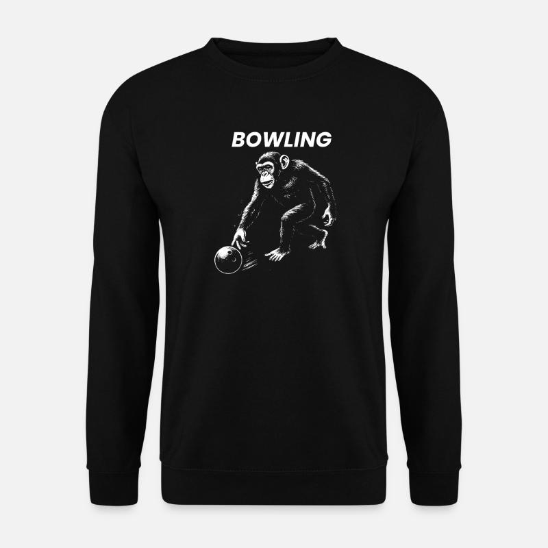 Cadeau Monkey Bowling - Sweat-shirt Unisexe - noir