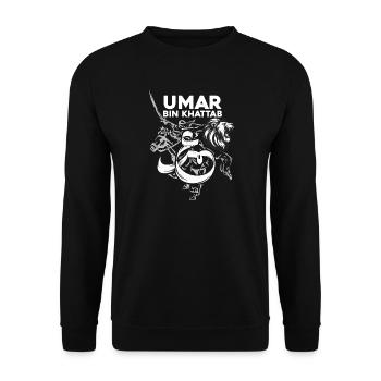Umar Bin Khattab T-shirt inspirant - Sweat-shirt Unisexe - noir - Devant - Alina (178cm) & Michal (187cm)