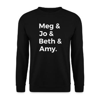 Personnages de Little Women I - Sweat-shirt Unisexe - noir - Devant - Alina (178cm) & Michal (187cm)