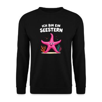 Starfish Sea Animal Costume Underwater Carnival - Unisex Sweatshirt - black - Front - Alina (178cm) & Michal (187cm)