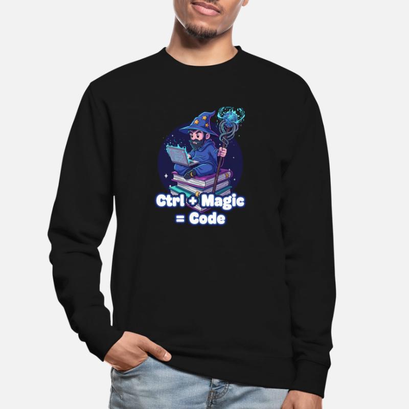 Ctrl Magic Code Wizard Unisex Sweatshirt