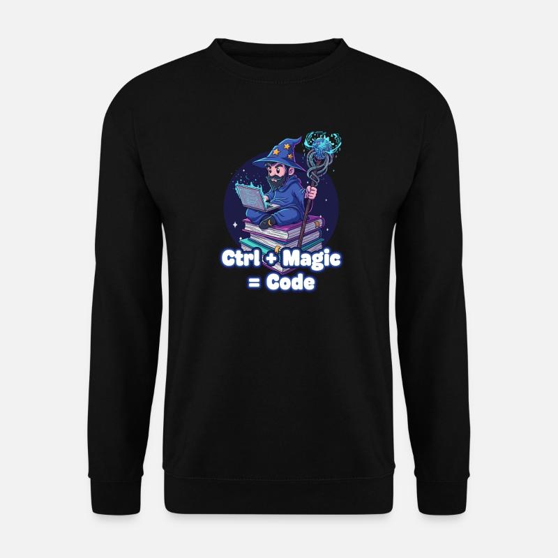 Ctrl Magic Code Wizard - Unisex Sweatshirt - black