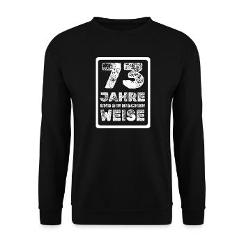 73 - Unisex Pullover - Schwarz - Vorne - Alina (178cm) & Michal (187cm)