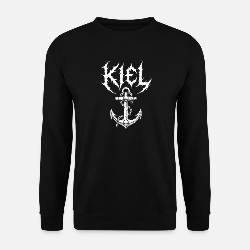 Kiel Black Metal Anker - Unisex Pullover - Schwarz
