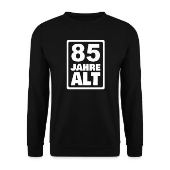 85 - Unisex Sweatshirt - black - Front - Alina (178cm) & Michal (187cm)