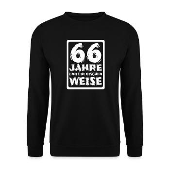 Proverb 66 - Unisex Sweatshirt - black - Front - Alina (178cm) & Michal (187cm)