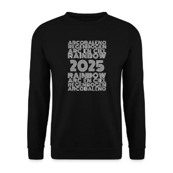 2025 - Unisex Pullover - Schwarz - Vorne - Alina (178cm) & Michal (187cm)