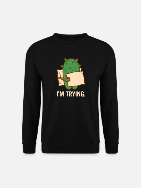 Stachelig, aber bemüht - Unisex Pullover - Schwarz