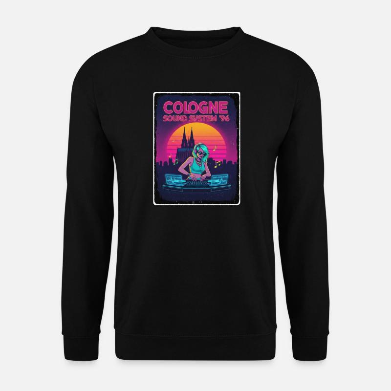 Cologne Retro 90s - Unisex Sweatshirt - black