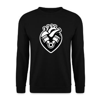 Petrol in the blood - Unisex Sweatshirt - black - Front - Alina (178cm) & Michal (187cm)