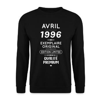 30th Anniversary - April 1996 Original - Unisex Sweatshirt - black - Front - Alina (178cm) & Michal (187cm)