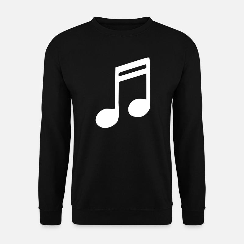 Musik Note Musiknote weiß - Unisex Pullover - Schwarz