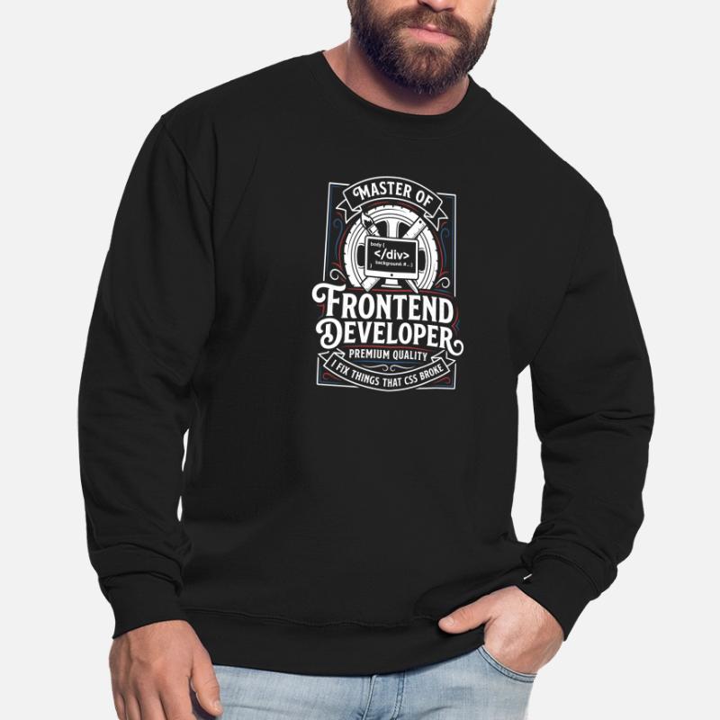 Maître frontend : art CSS HTML Sweat-shirt Unisexe