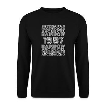 Rainbow 1987 - Unisex Sweatshirt - black - Front - Alina (178cm) & Michal (187cm)