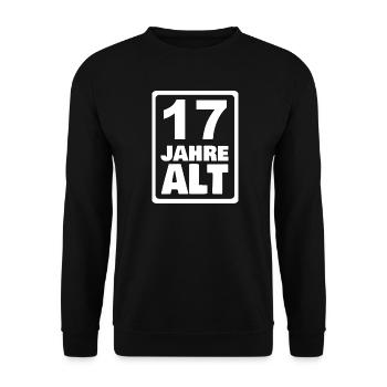 17 - Unisex Pullover - Schwarz - Vorne - Alina (178cm) & Michal (187cm)