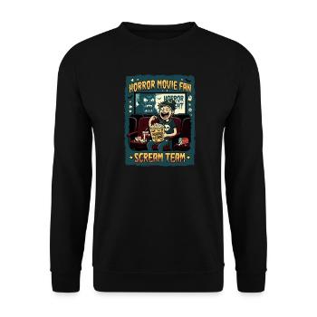 Équipe Scream des fans de films d’horreur - Sweat-shirt Unisexe - noir - Devant - Alina (178cm) & Michal (187cm)
