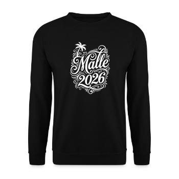 Malle 2026 Palm Tree Holiday - Sweat-shirt Unisexe - noir - Devant - Alina (178cm) & Michal (187cm)