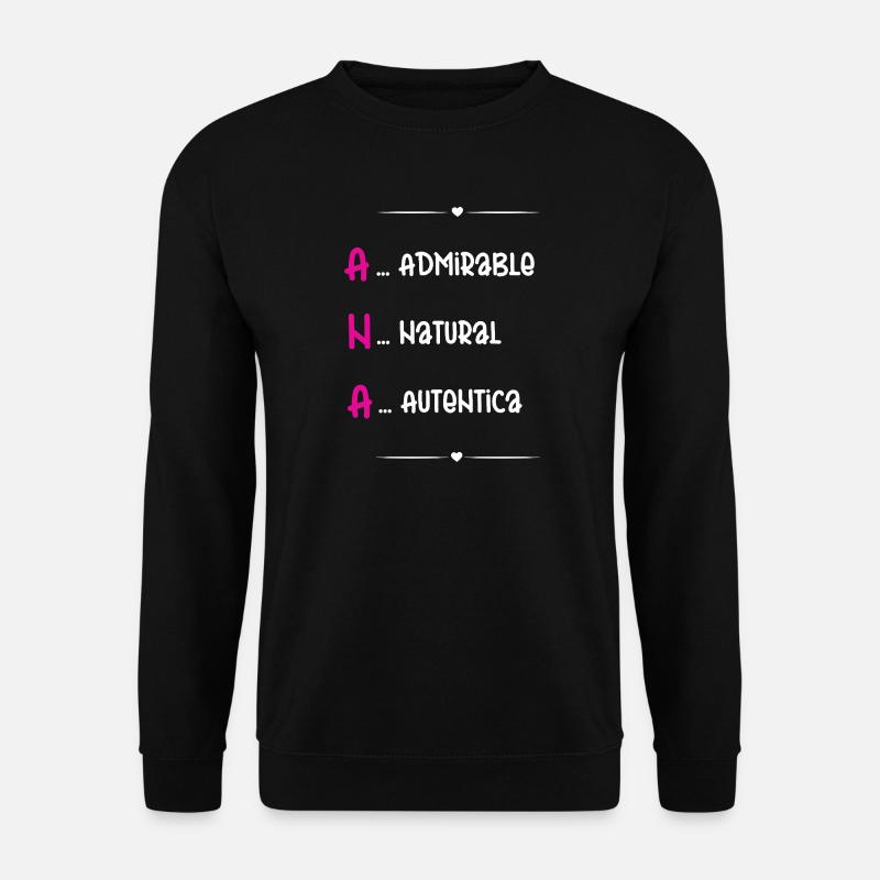 Personalisiertes Geschenk Ana - Unisex Pullover - Schwarz