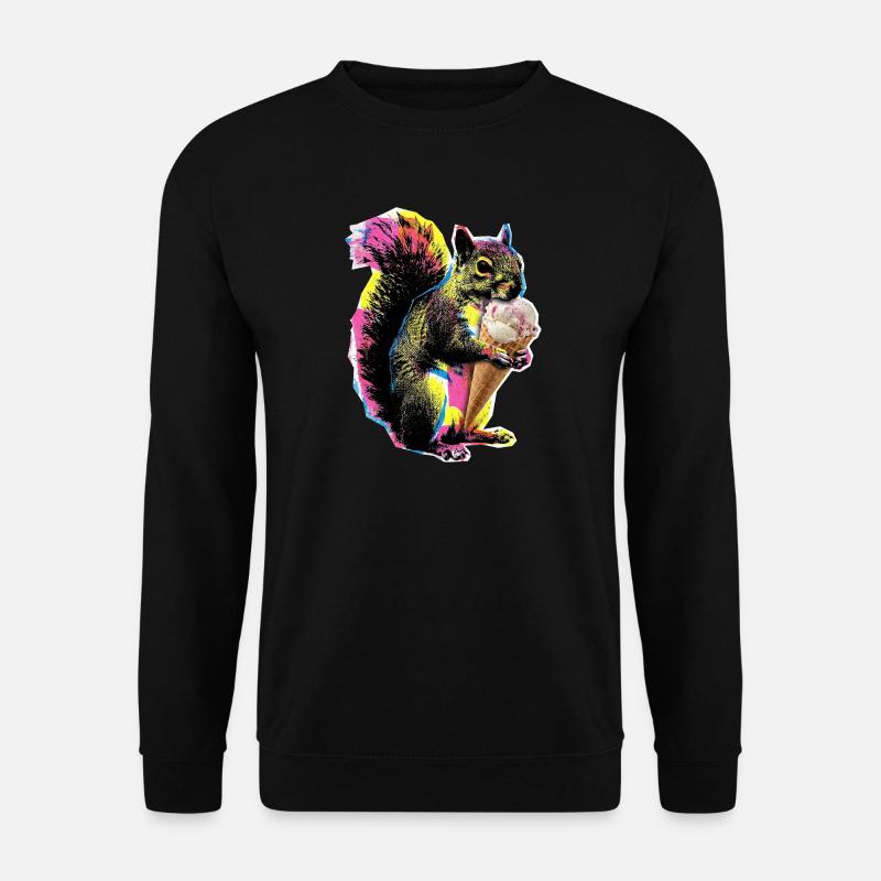 Eichhörnchen Eis - Unisex Sweatshirt - black