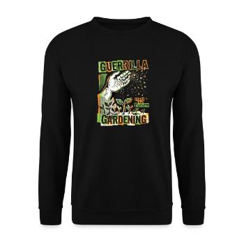 Gardening Big City - Unisex Sweatshirt - black - Front - Alina (178cm) & Michal (187cm)