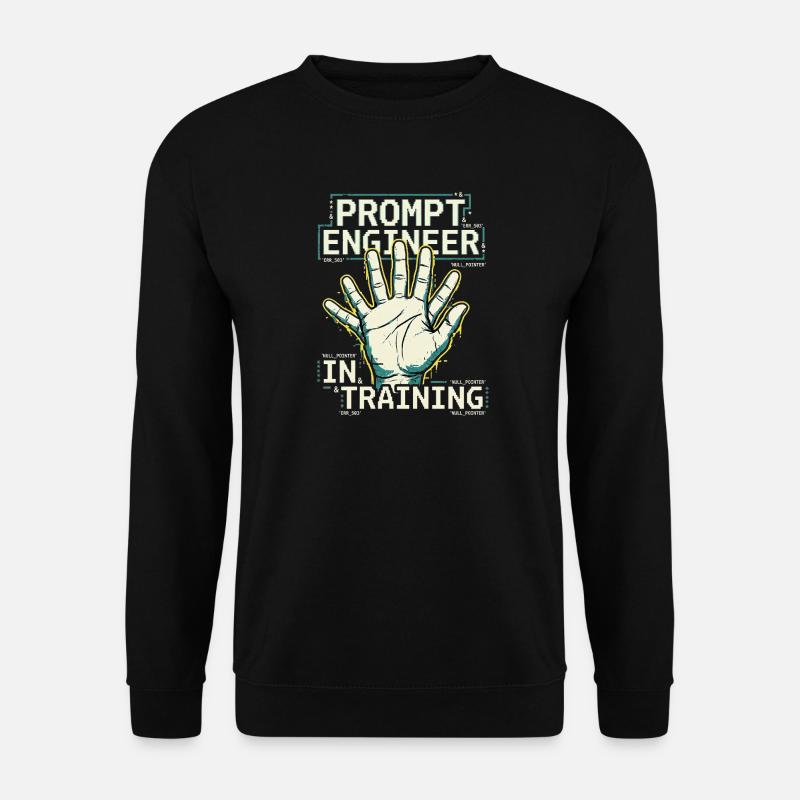 Prompt Engineer In Training - Unisex Sweatshirt - black
