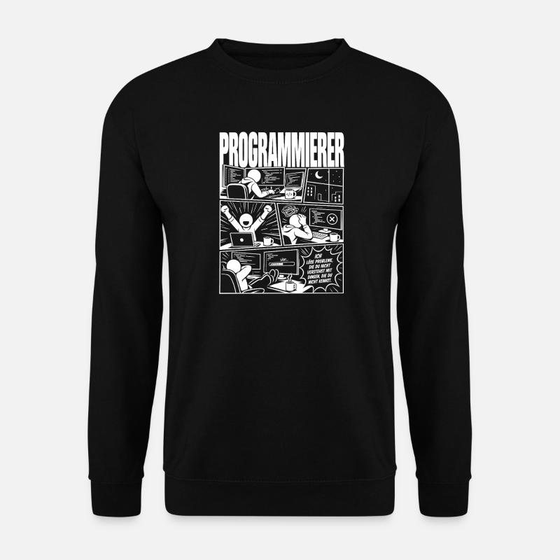 Programmierer lösen unbekannte Probleme - Unisex Pullover - Schwarz