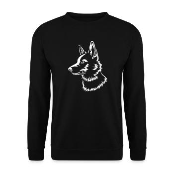 Norbottenspitz "Black Edition" - Unisex Sweatshirt - black - Front - Alina (178cm) & Michal (187cm)