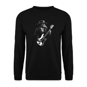 Pestdoktor Bass Groover - Unisex Pullover - Schwarz - Vorne - Alina (178cm) & Michal (187cm)