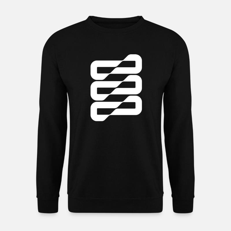 Flowwave-Stripes Abstract - Unisex Pullover - Schwarz