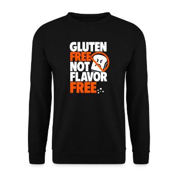 Gluten Free Not Flavor Free - Unisex Sweatshirt - black - Front - Alina (178cm) & Michal (187cm)