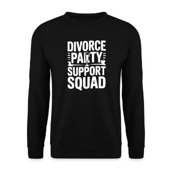 Escouade de soutien aux fêtes de divorce - Sweat-shirt Unisexe - noir - Devant - Alina (178cm) & Michal (187cm)