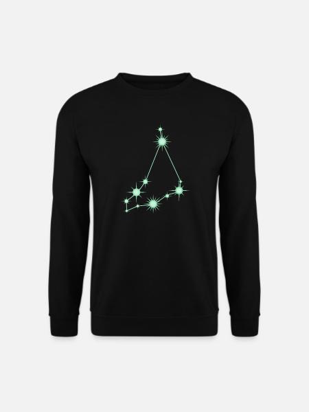 Steinbock-Stern Sternbild Tierkreiszeichen Grün - Unisex Pullover - Schwarz