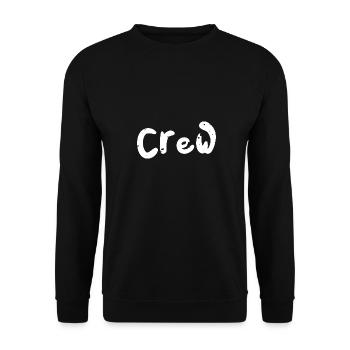 Crew - Workout - Unisex Pullover - Schwarz - Vorne - Alina (178cm) & Michal (187cm)