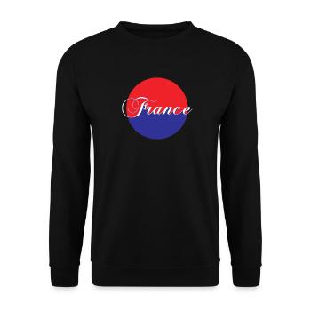 Frankreich - Unisex Pullover - Schwarz - Vorne - Alina (178cm) & Michal (187cm)