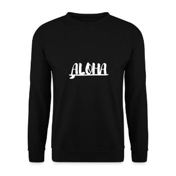 Aloha - Sweat-shirt Unisexe - noir - Devant - Alina (178cm) & Michal (187cm)