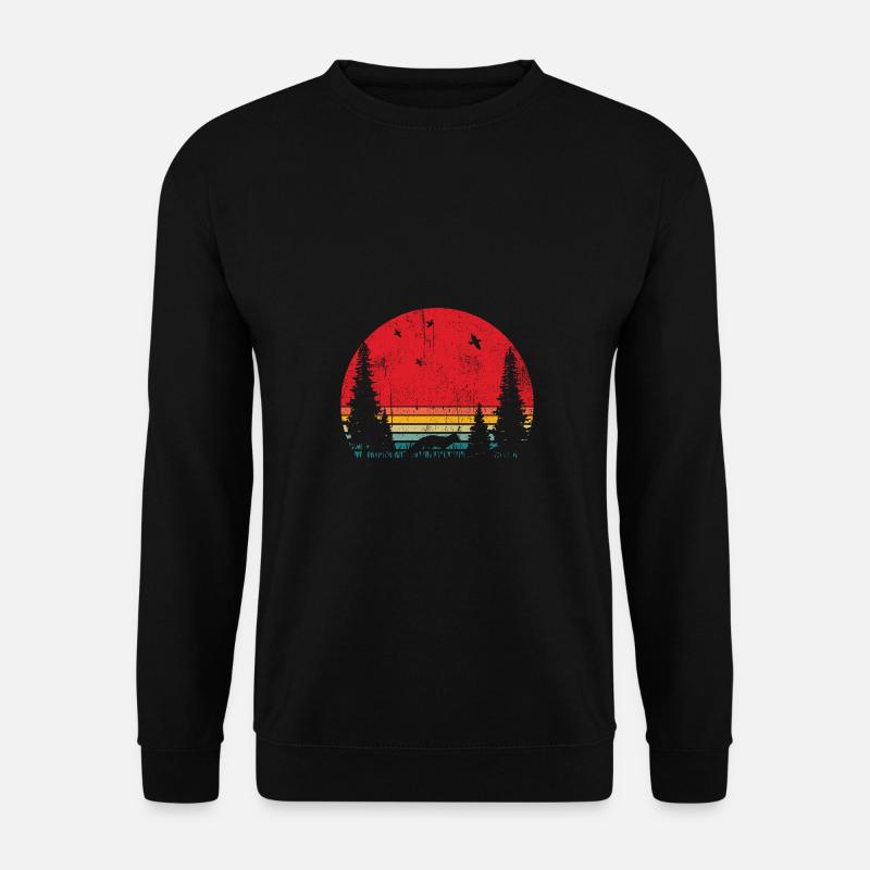 Tier im Wald Fuchs - Unisex Pullover - Schwarz
