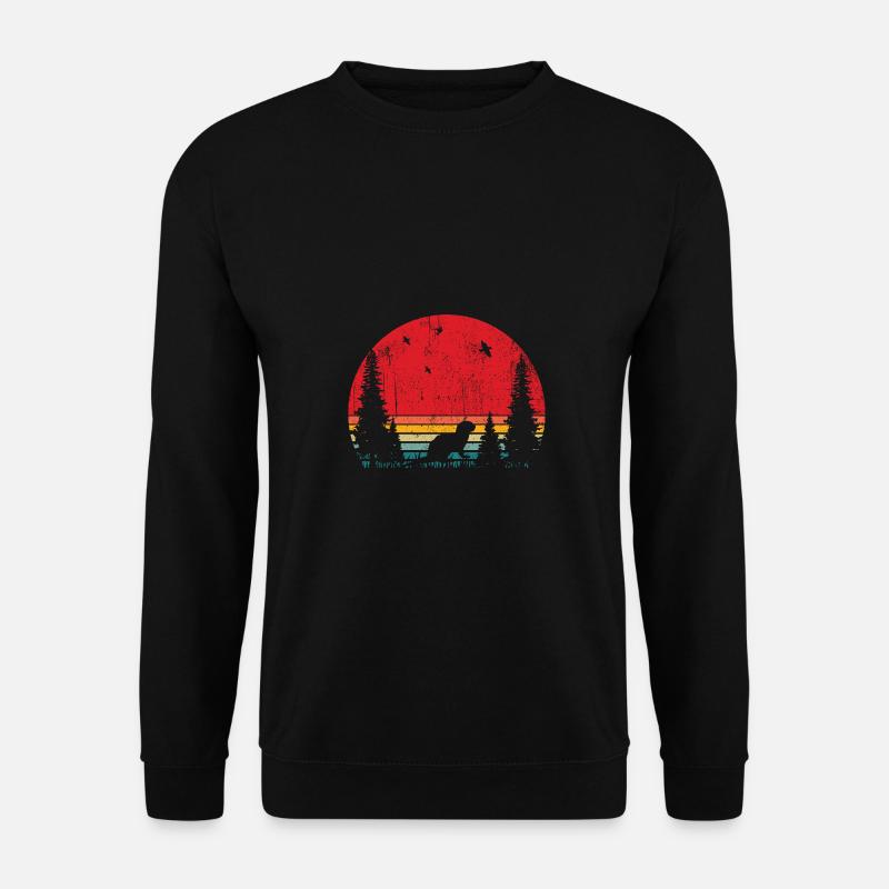 Tier im Wald Otter - Unisex Pullover - Schwarz
