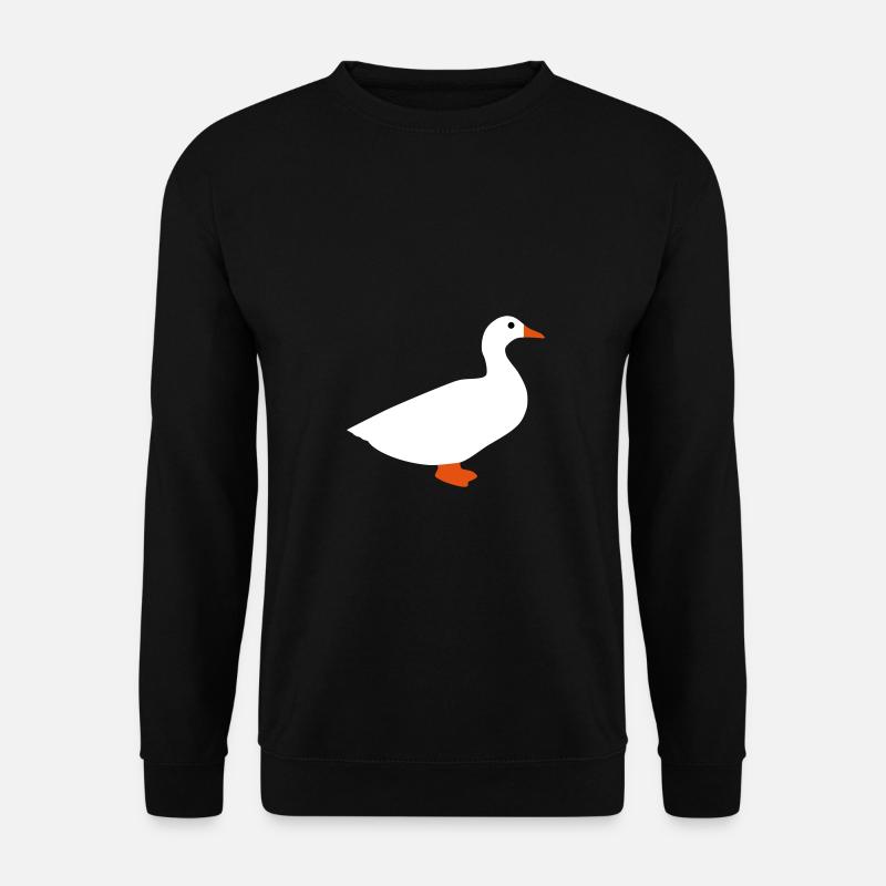 ★ Designfarben änderbar ★ Hausente - Unisex Pullover - Schwarz