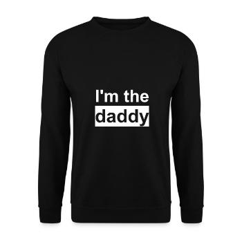 Daddy - Unisex Sweatshirt - black - Front - Alina (178cm) & Michal (187cm)