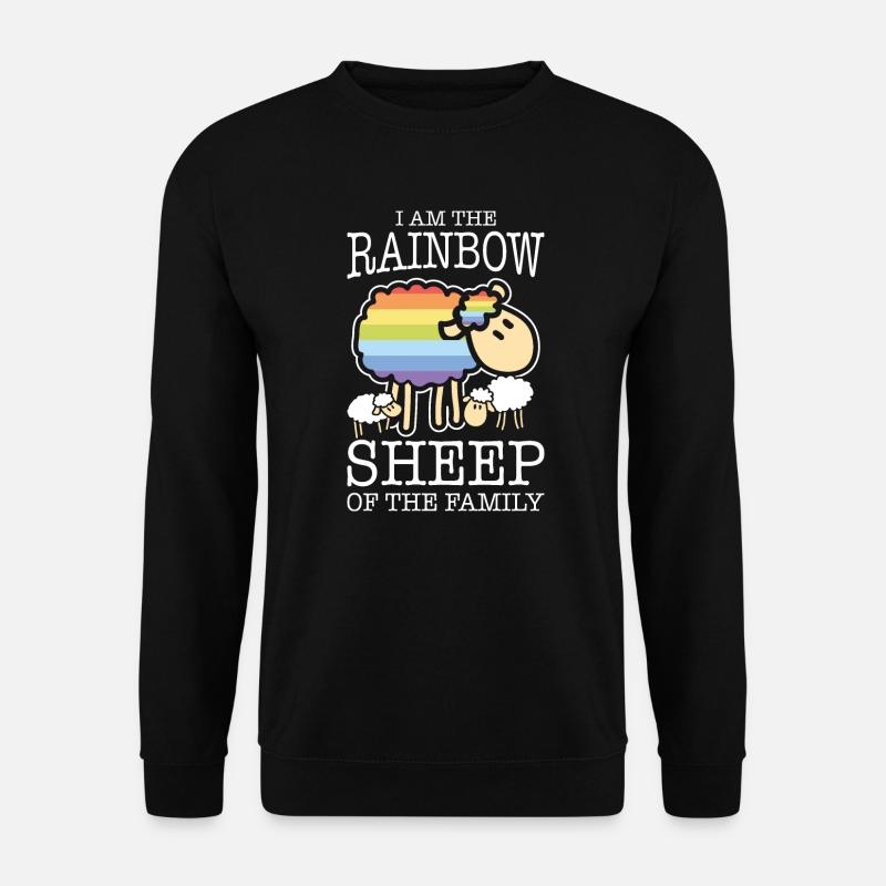 Regenbogen LGBT Schwul Lesbisch - Unisex Pullover - Schwarz