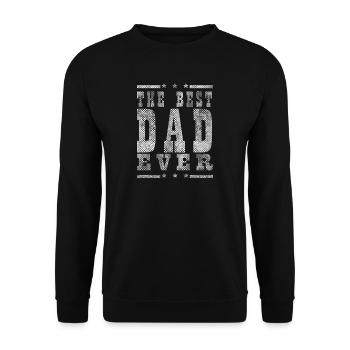 Cadeau Fête des pères Père meilleur papa Papa d'anniversaire - Sweat-shirt Unisexe - noir - Devant - Alina (178cm) & Michal (187cm)