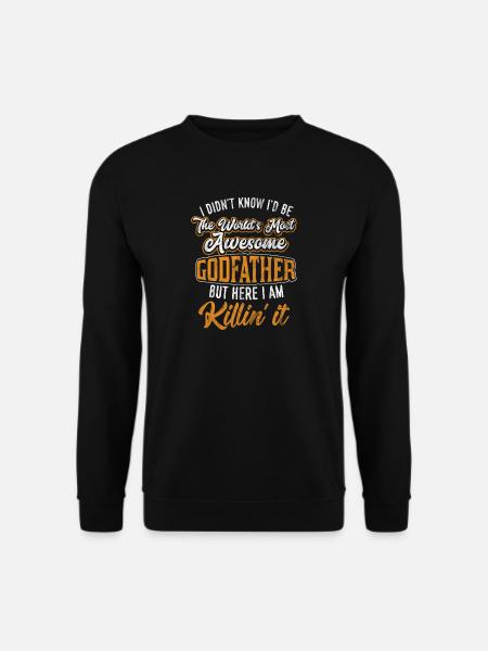 Gift for the best godfather - Unisex Sweatshirt - black