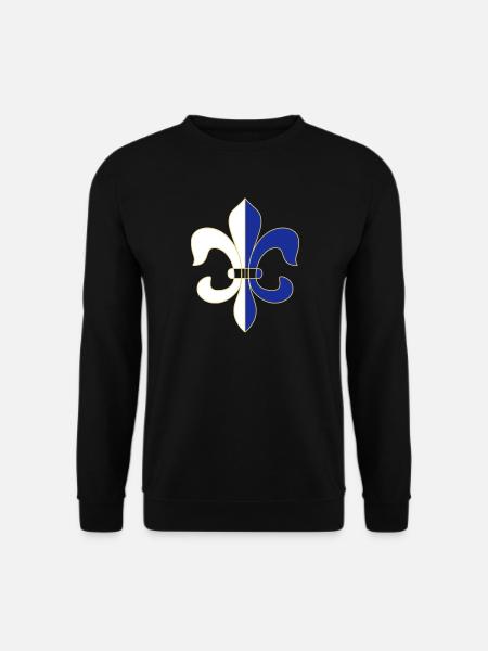 französische Lilie - Unisex Pullover - Schwarz