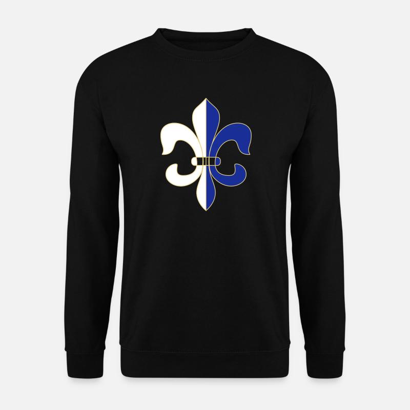 französische Lilie - Unisex Pullover - Schwarz